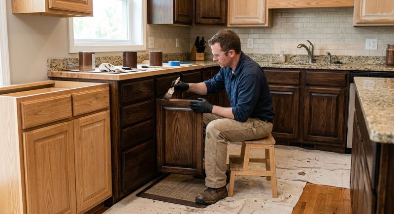 Cabinet Staining Service in Lafayette, IN