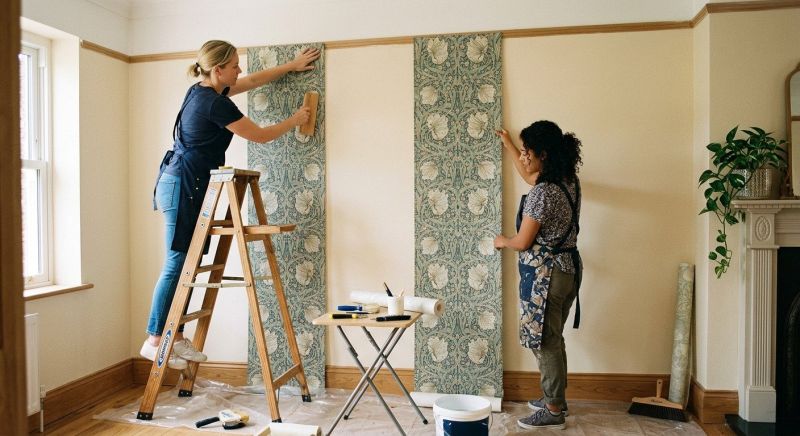Hallway Wallpaper Installation in Kansas City, MO